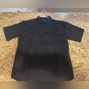 Men’s Beverly Hills Polo Club Button Down Black and white polka dot 2XLB